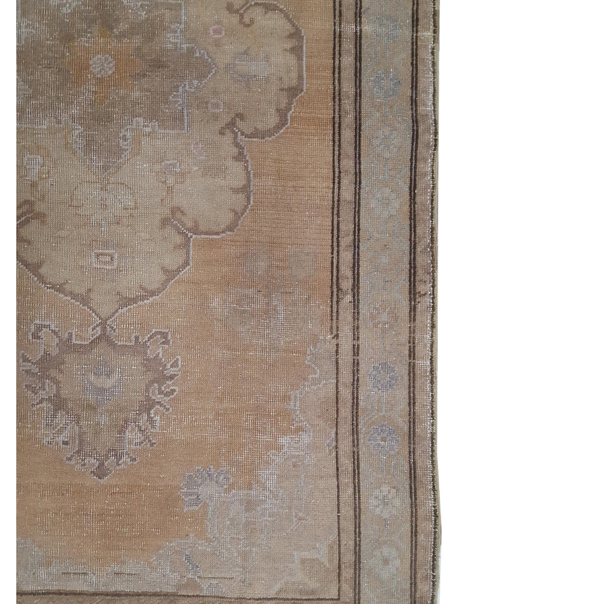 Pacific Anatolia 73811 Orange Beige Transitional Hand Knotted Rug