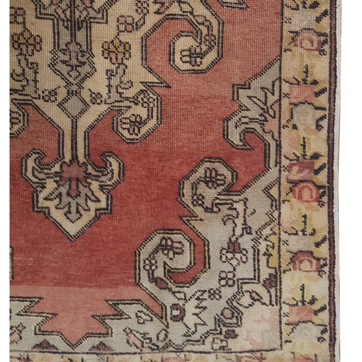 Pacific Anatolia 73814 Coral Beige Transitional Hand Knotted Rug