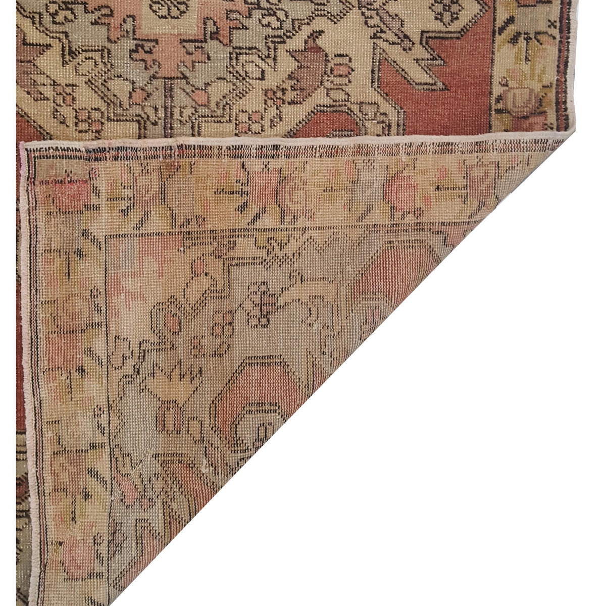 Pacific Anatolia 73814 Coral Beige Transitional Hand Knotted Rug