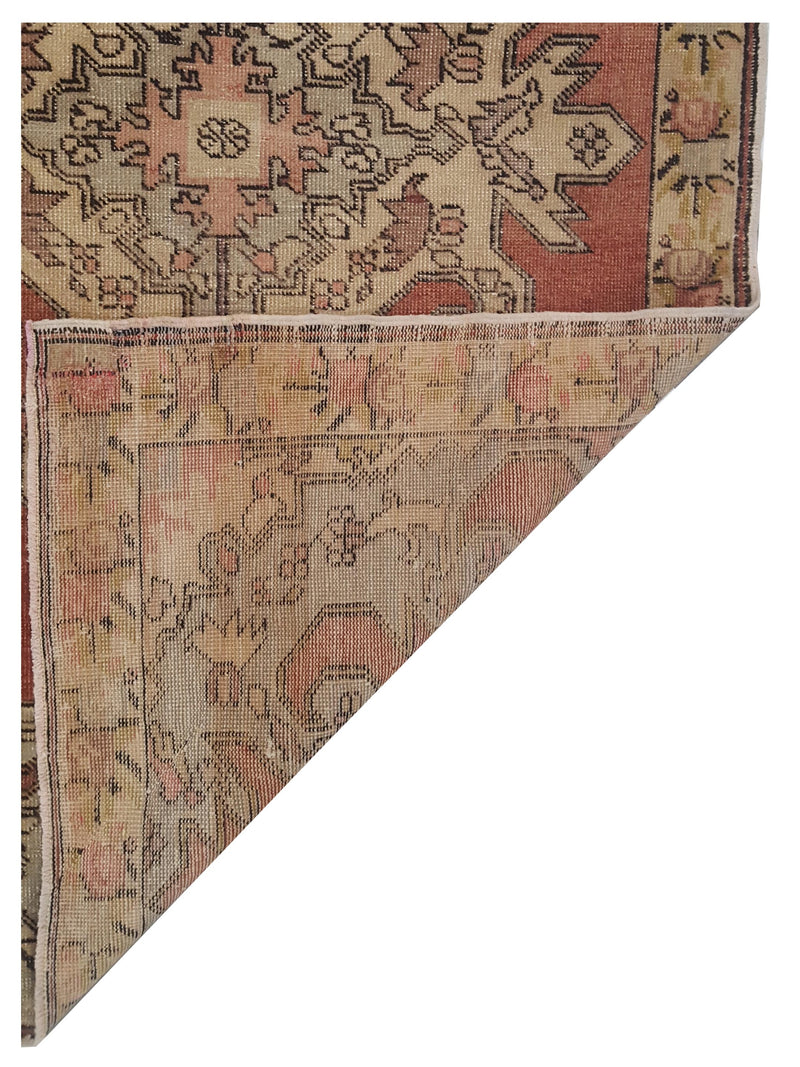 Pacific Anatolia 73814 Coral Beige Transitional Hand Knotted Rug