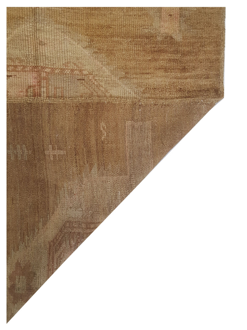 Pacific Kars 73821 Beige Camel Transitional Hand Knotted Rug