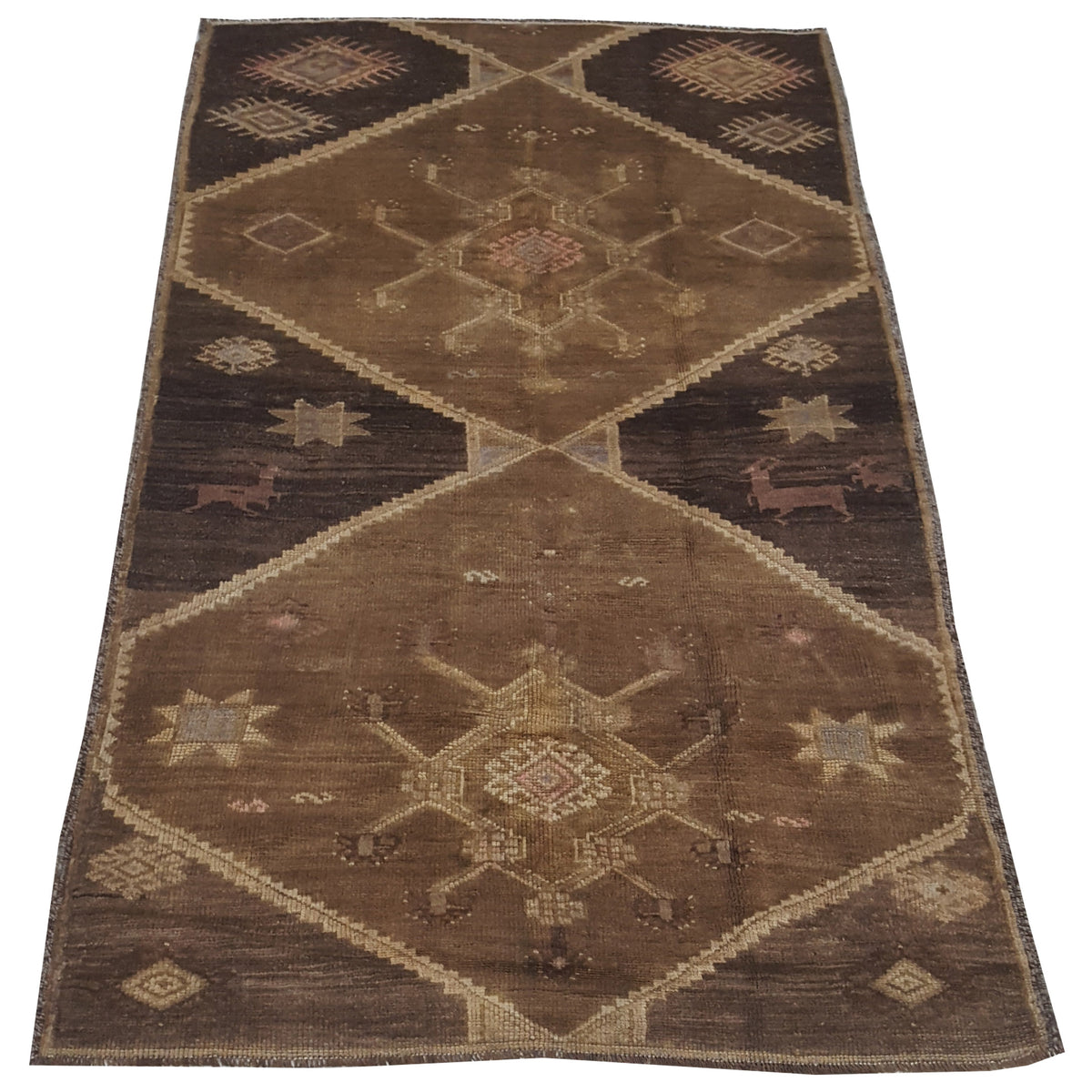 Pacific Kars 73825 Camel Mocha Transitional Hand Knotted Rug