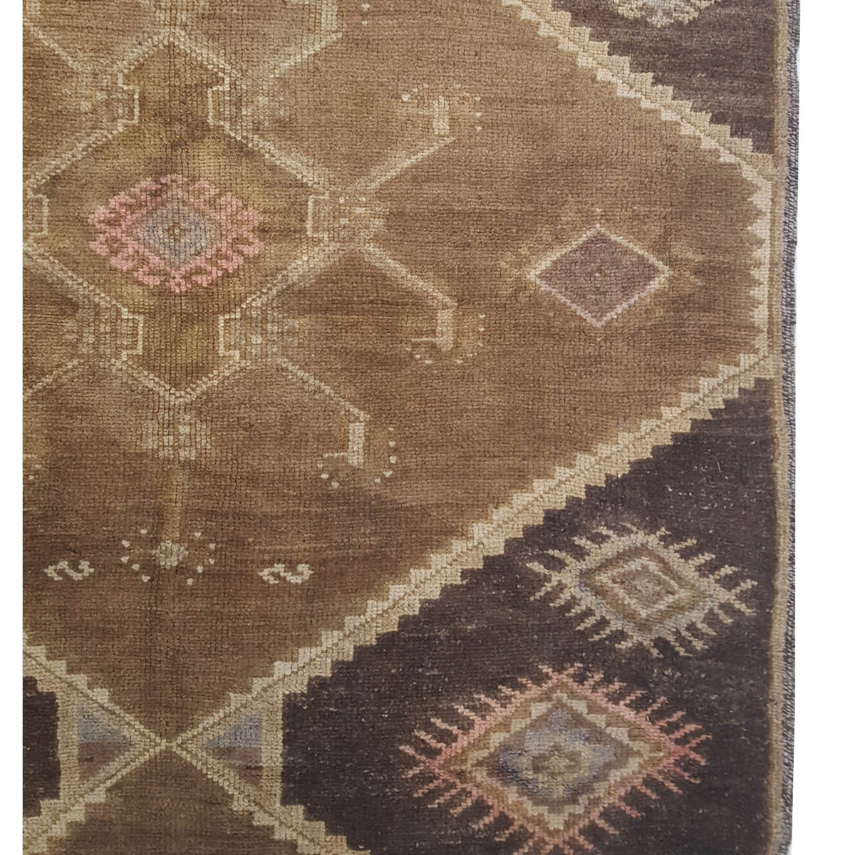 Pacific Kars 73825 Camel Mocha Transitional Hand Knotted Rug