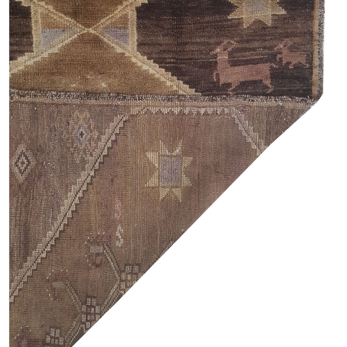 Pacific Kars 73825 Camel Mocha Transitional Hand Knotted Rug