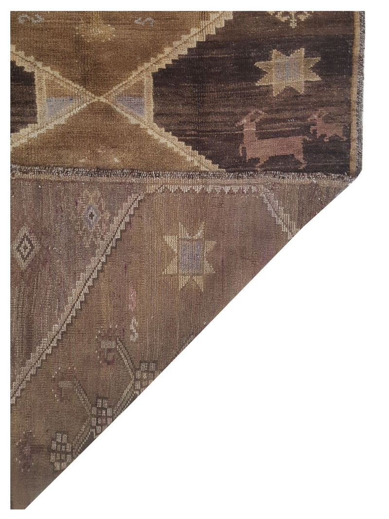 Pacific Kars 73825 Camel Mocha Transitional Hand Knotted Rug