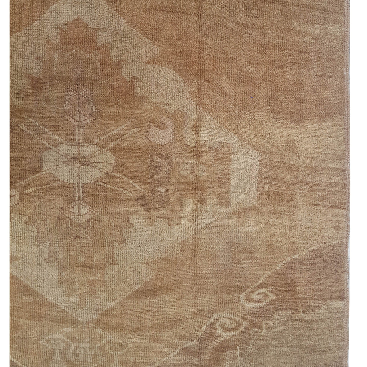 Pacific Kars 73828 Camel Beige Transitional Hand Knotted Rug