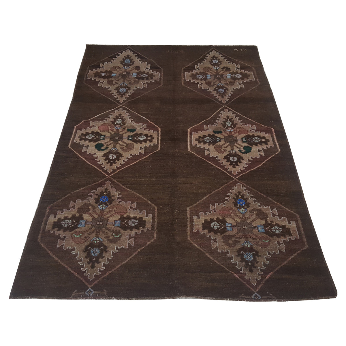Pacific Kars 73831 Mocha Pink Transitional Hand Knotted Rug