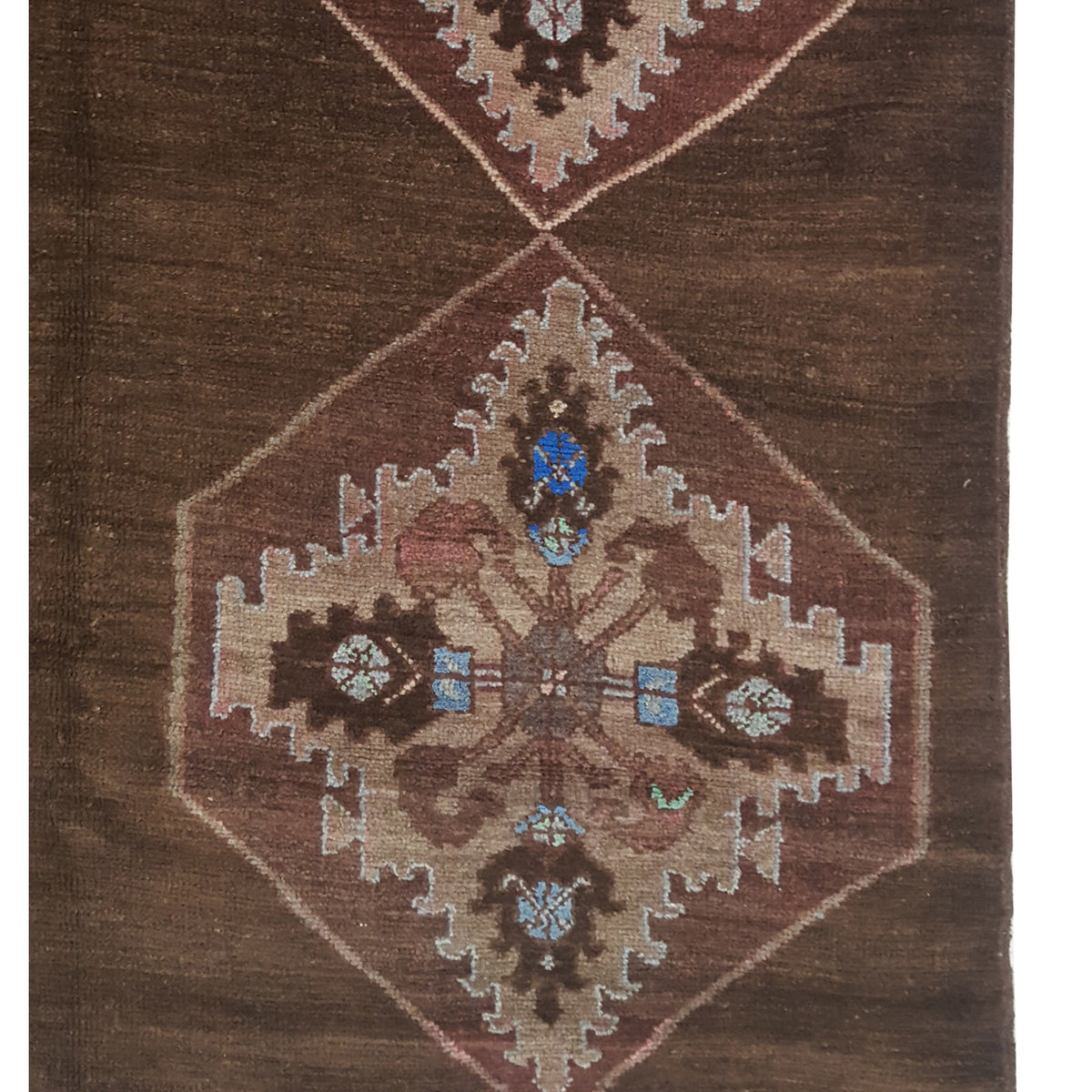 Pacific Kars 73831 Mocha Pink Transitional Hand Knotted Rug