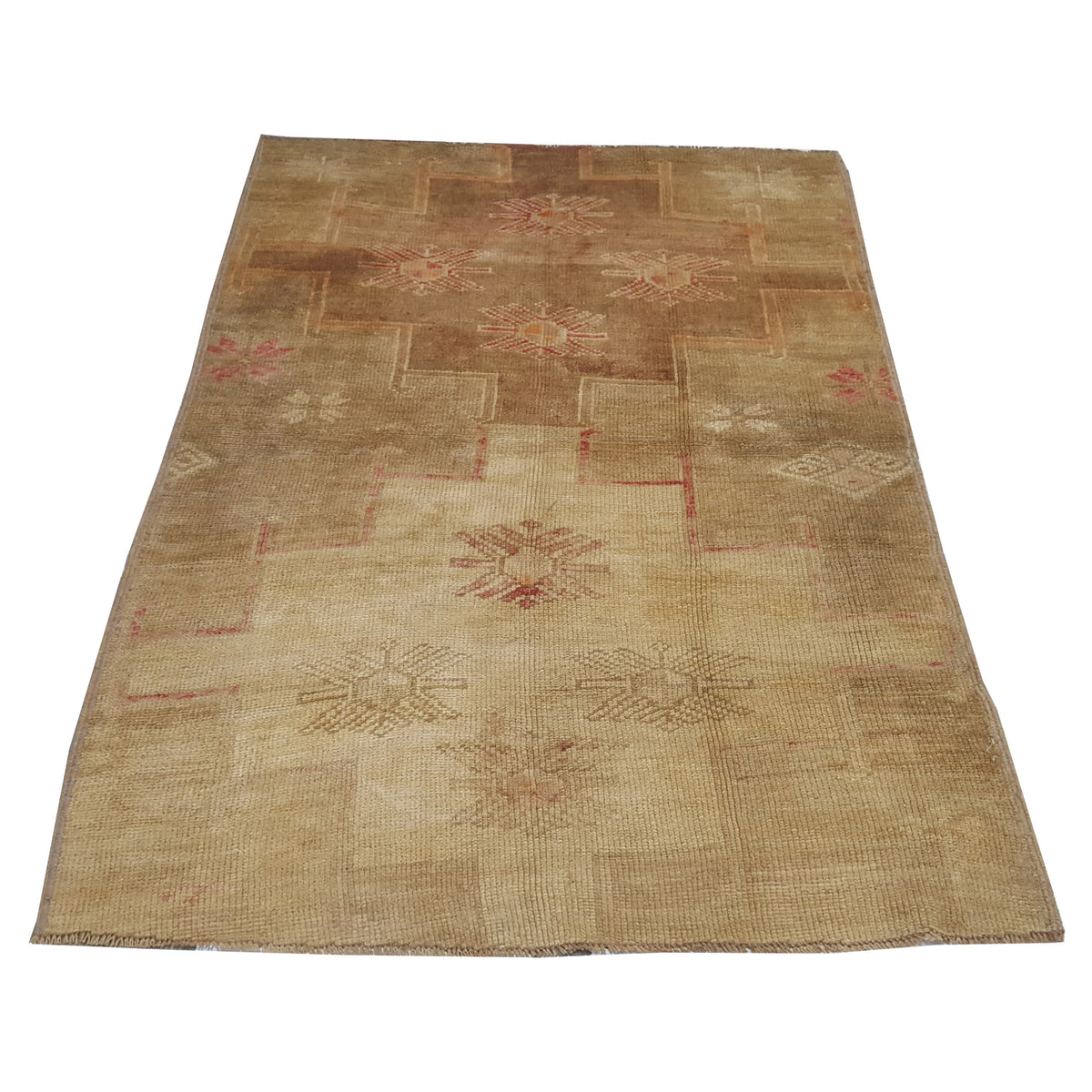 Pacific Kars 73834 Camel Beige Transitional Hand Knotted Rug