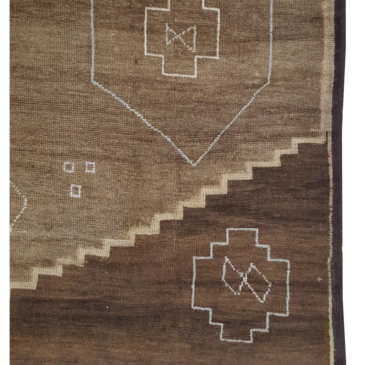 Pacific Kars 73838 Latte Mocha Transitional Hand Knotted Rug
