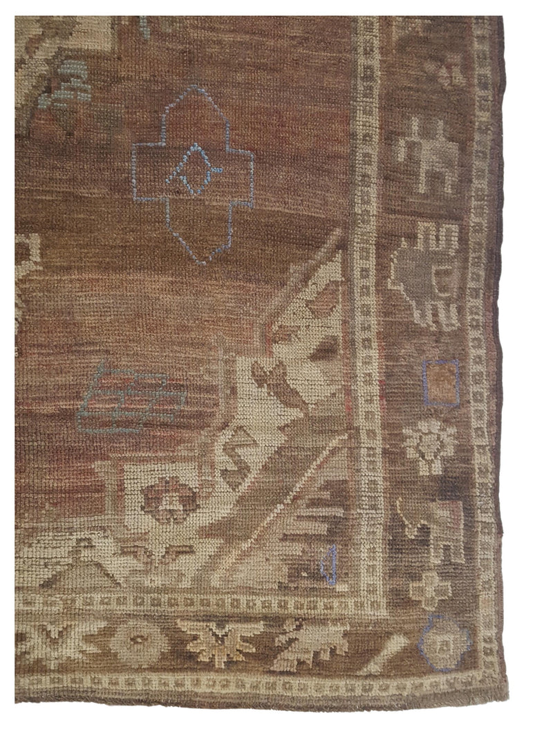 Pacific Kars 73845 Latte Beige Transitional Hand Knotted Rug