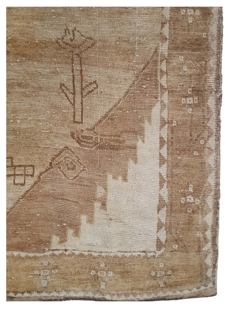 Pacific Kars 73846 Camel Latte Transitional Hand Knotted Rug