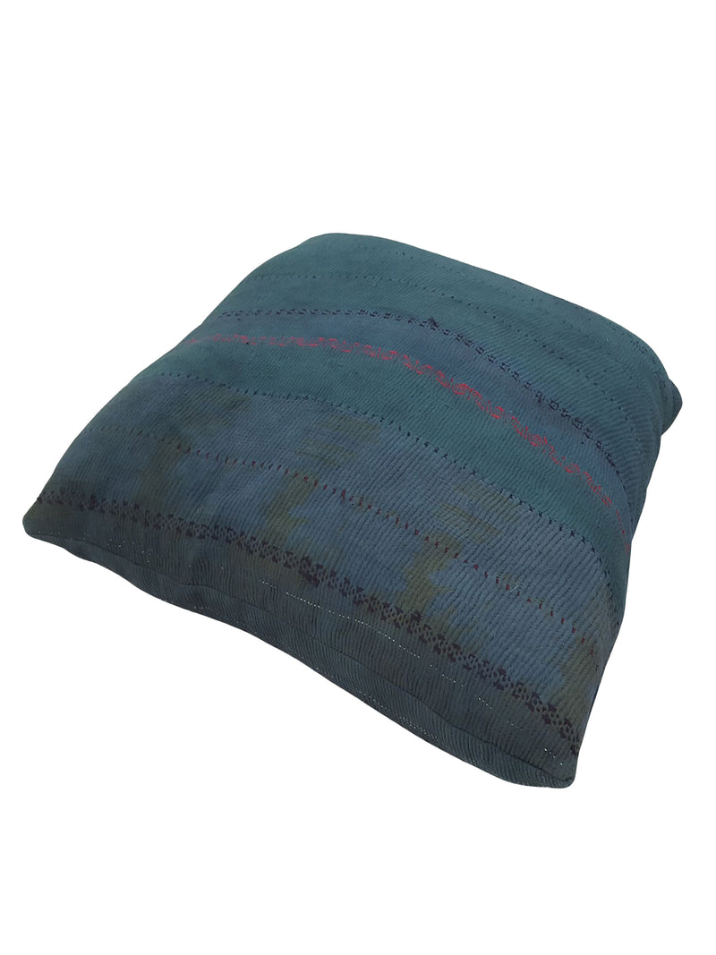 Pacific Vintage Quilt Pillow 73880 Green Rust Pillow Hand Knotted Rug