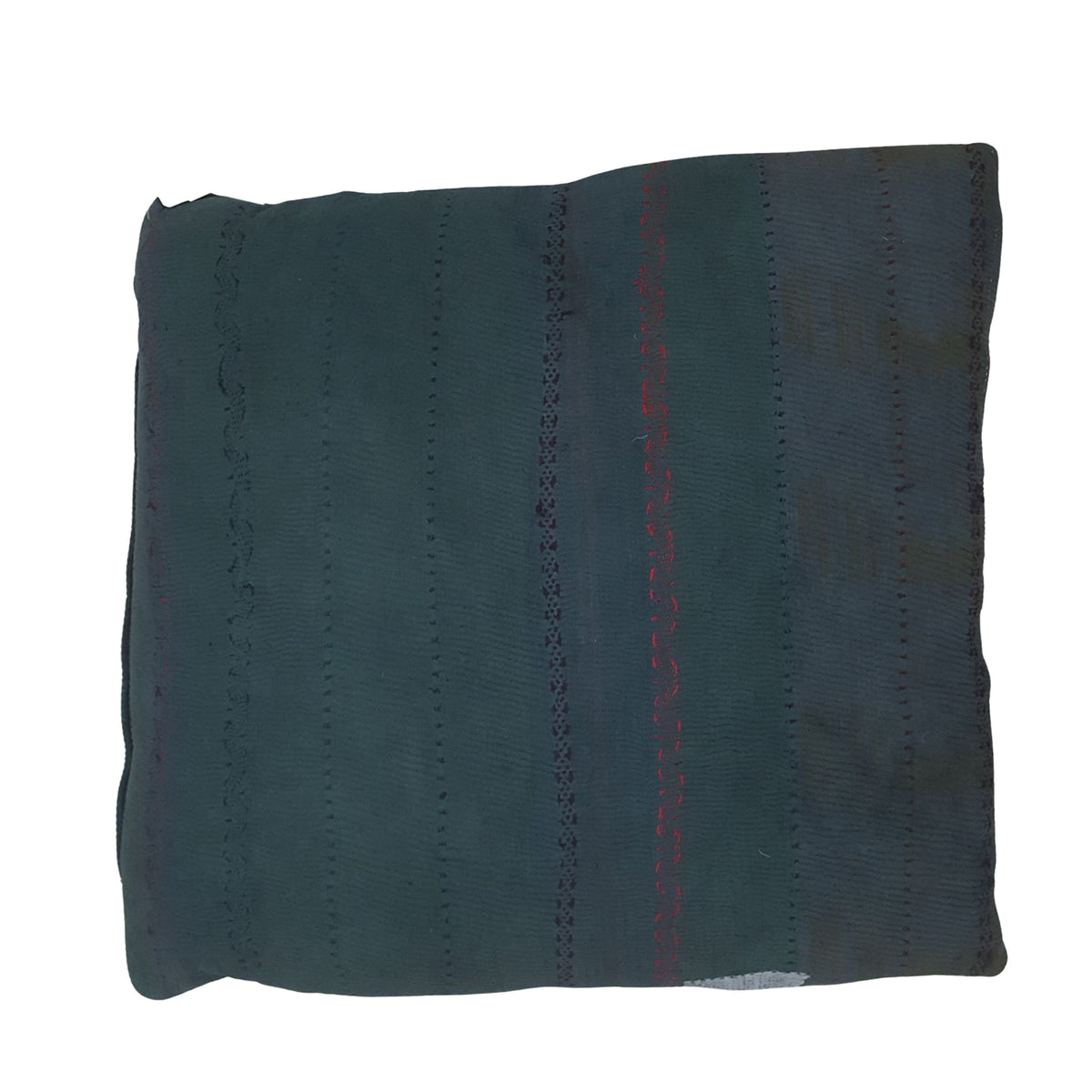 Pacific Vintage Quilt Pillow 73880 Green Rust Pillow Hand Knotted Rug