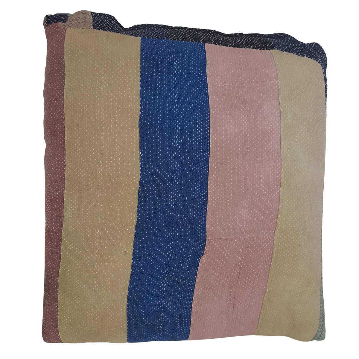 Pacific Vintage Quilt Pillow 73889 Beige Multi Pillow Hand Knotted Rug