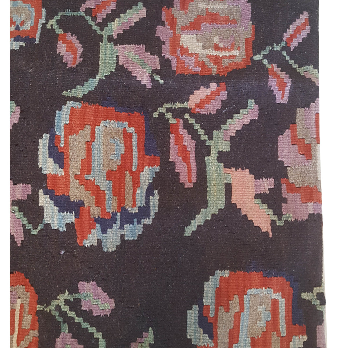 Pacific Pillow 73894 Mocha Rose Pillow Hand Knotted Rug