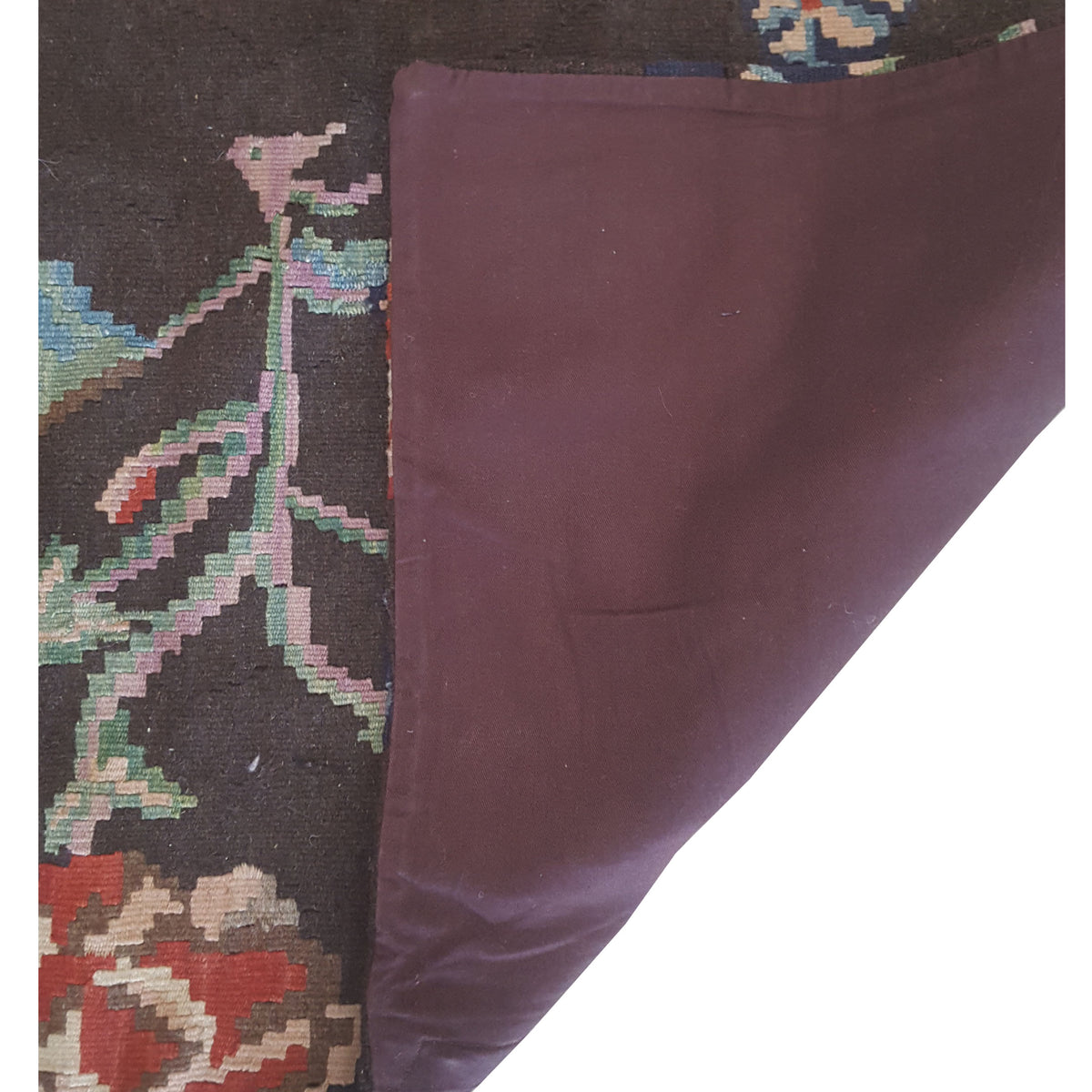 Pacific Pillow 73895 Mocha Rose Pillow Hand Knotted Rug