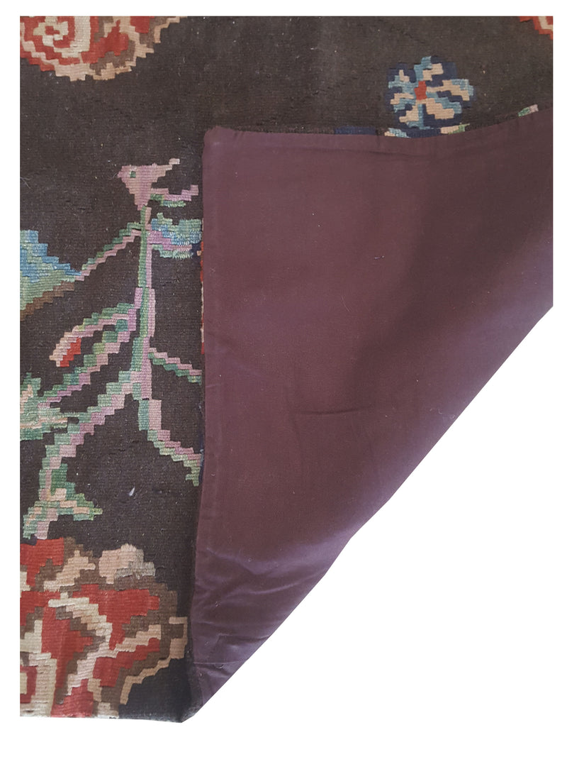 Pacific Pillow 73895 Mocha Rose Pillow Hand Knotted Rug