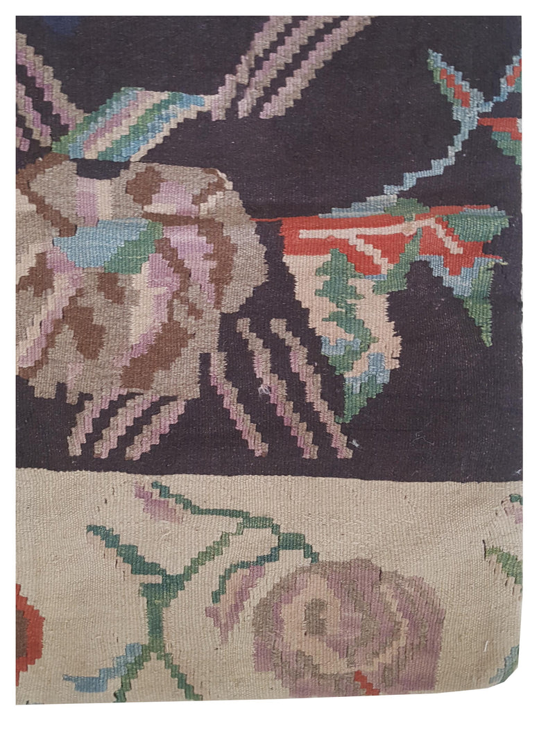 Pacific Pillow 73898 Mocha Ivory Pillow Hand Knotted Rug