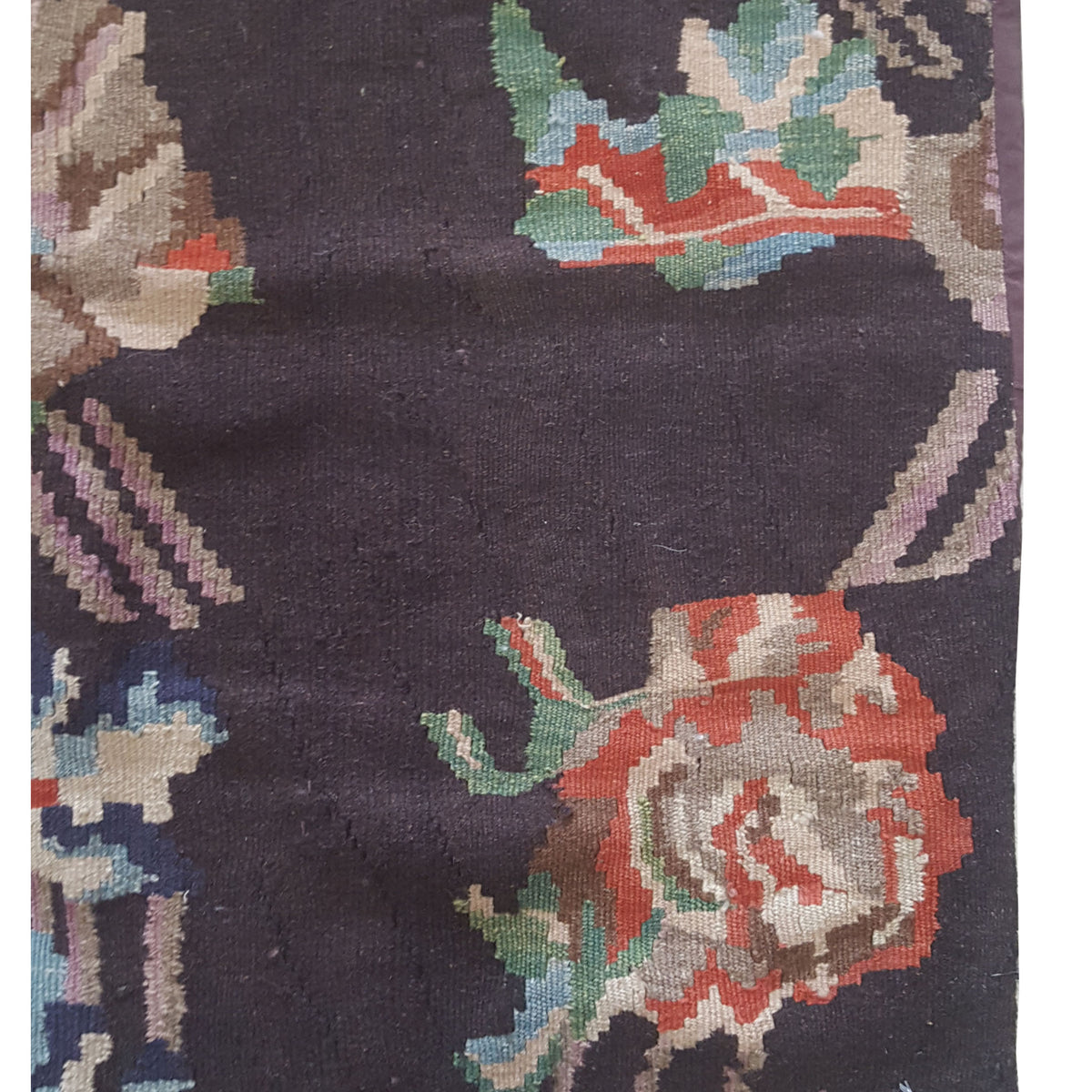 Pacific Pillow 73898 Mocha Ivory Pillow Hand Knotted Rug