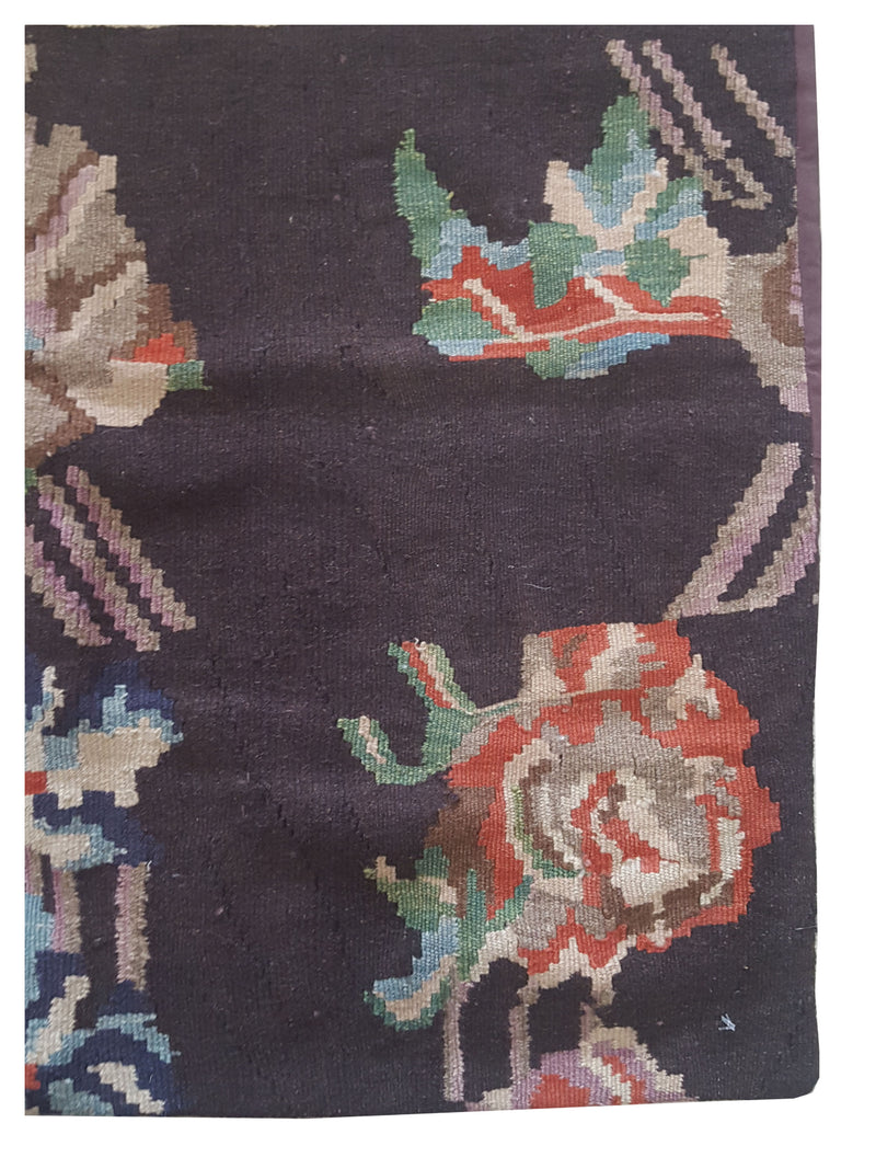 Pacific Pillow 73898 Mocha Ivory Pillow Hand Knotted Rug