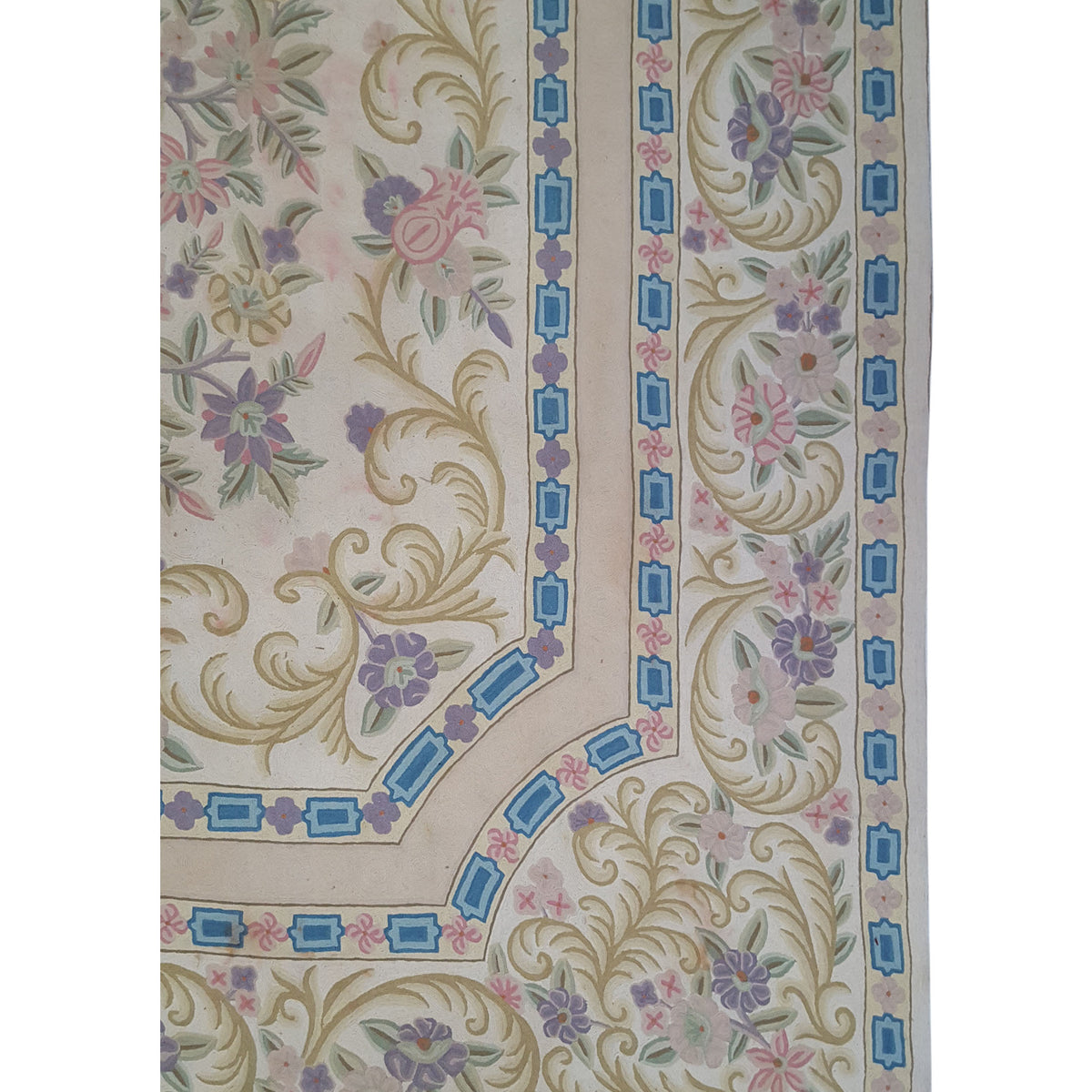 Aira Chainstich 73907 Beige Multi Traditional Flatweave Rug