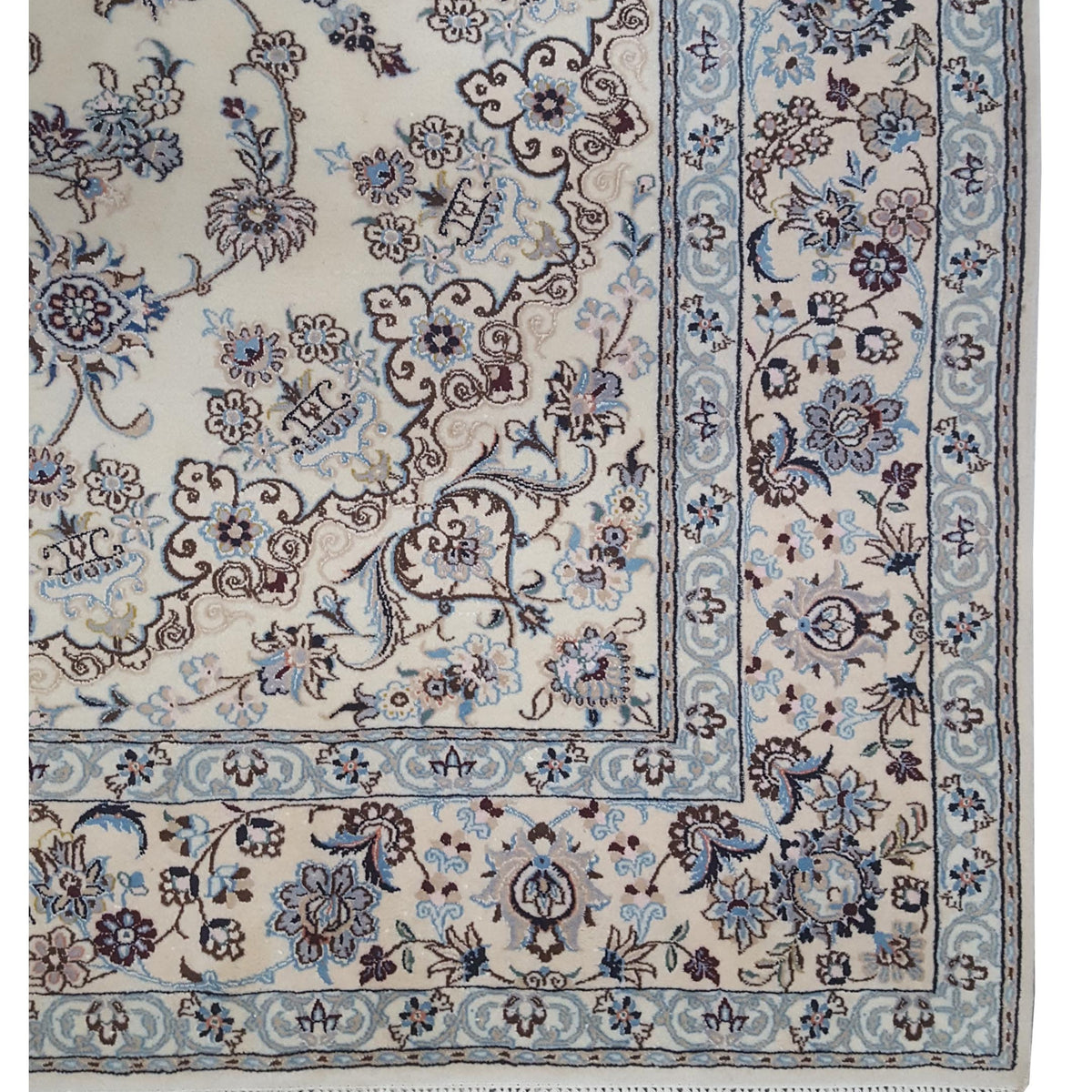 Pacific Nain 73910 Ivory Ivory Traditional Hand Knotted Rug