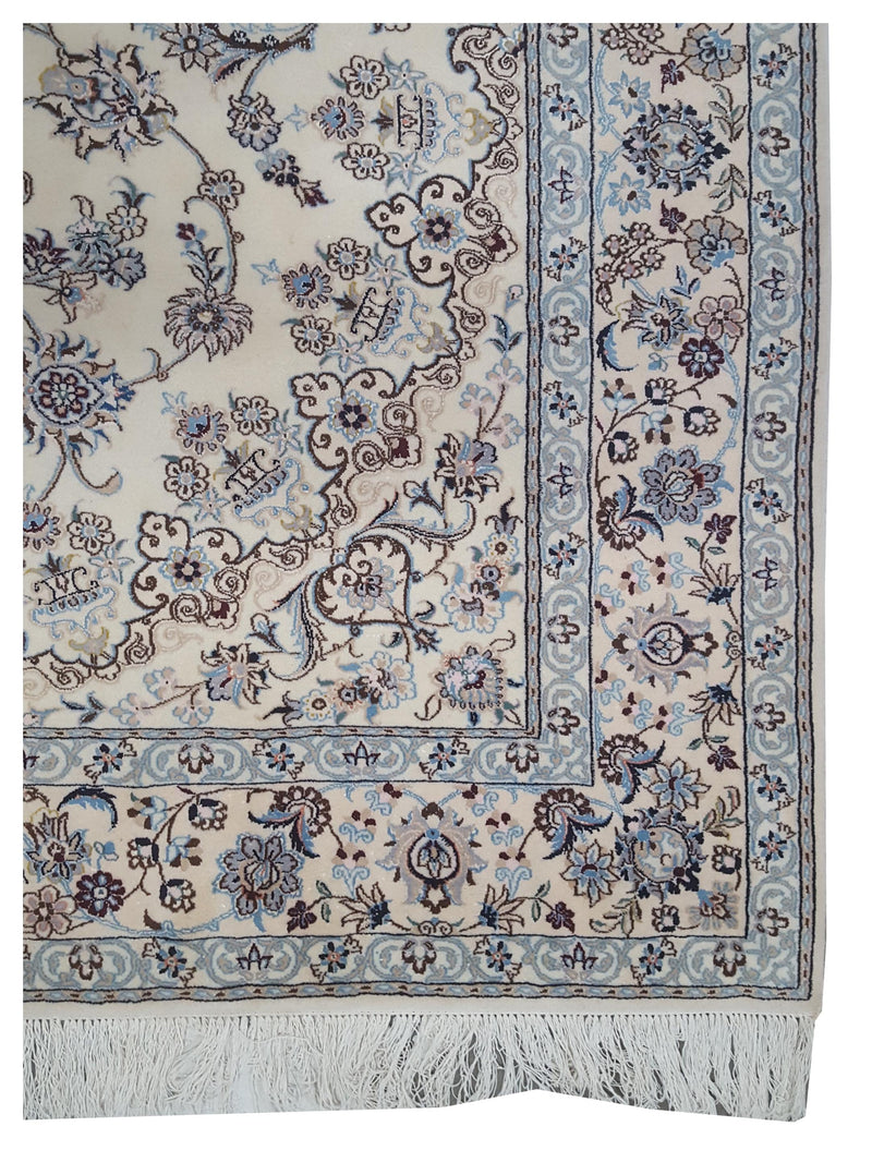 Pacific Nain 73910 Ivory Ivory Traditional Hand Knotted Rug