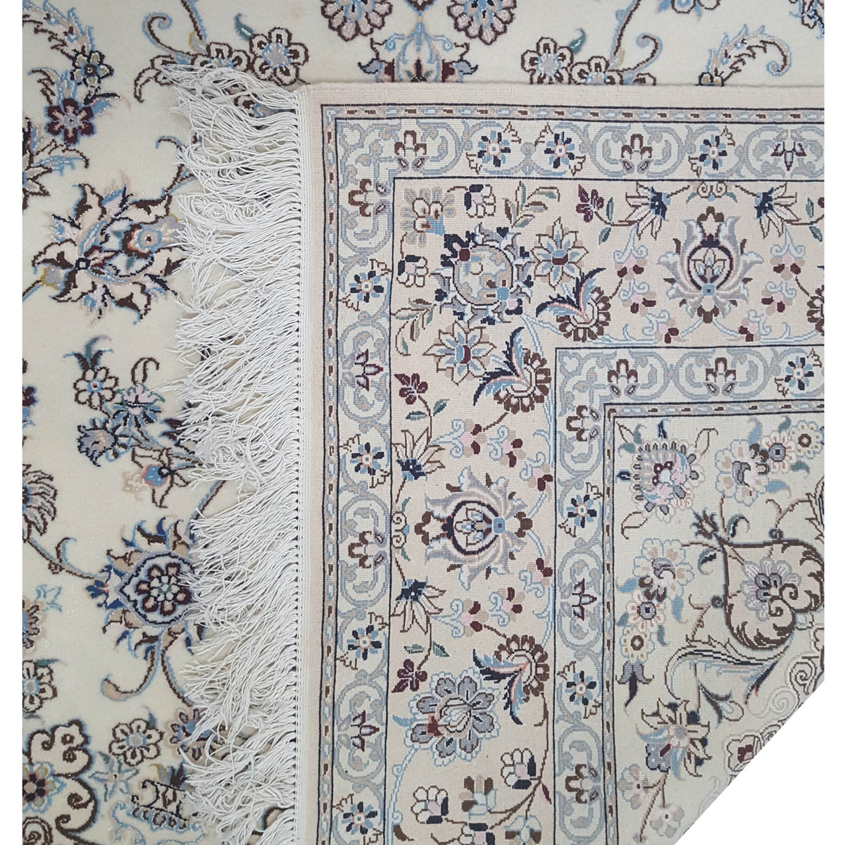 Pacific Nain 73910 Ivory Ivory Traditional Hand Knotted Rug