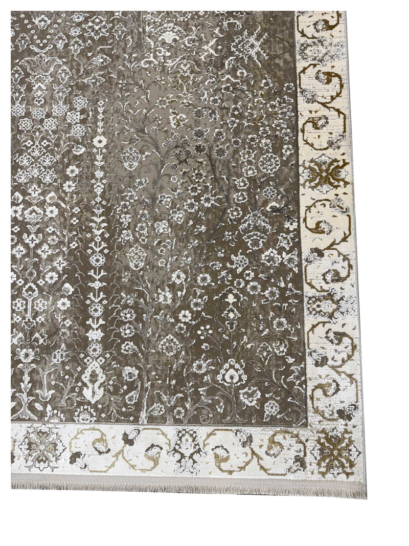 Pacific Ibiza 74032 Camel Ivory Modern Power Loom Rug