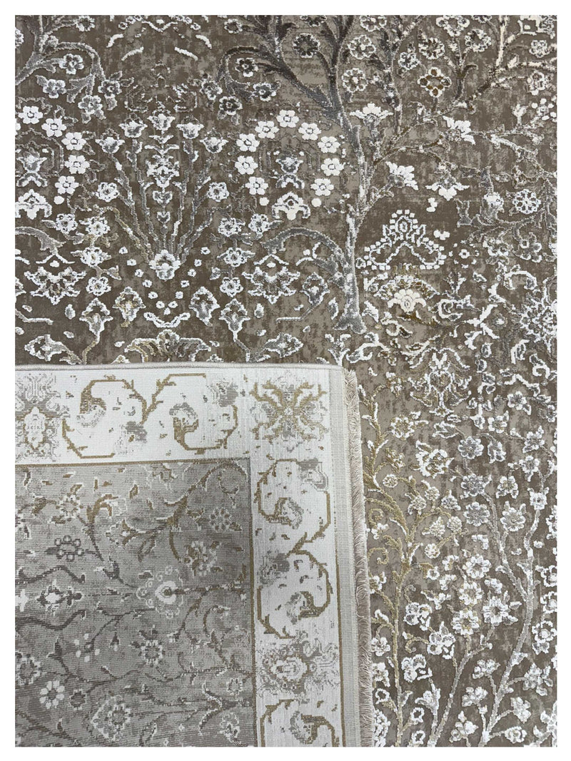 Pacific Ibiza 74032 Camel Ivory Modern Power Loom Rug