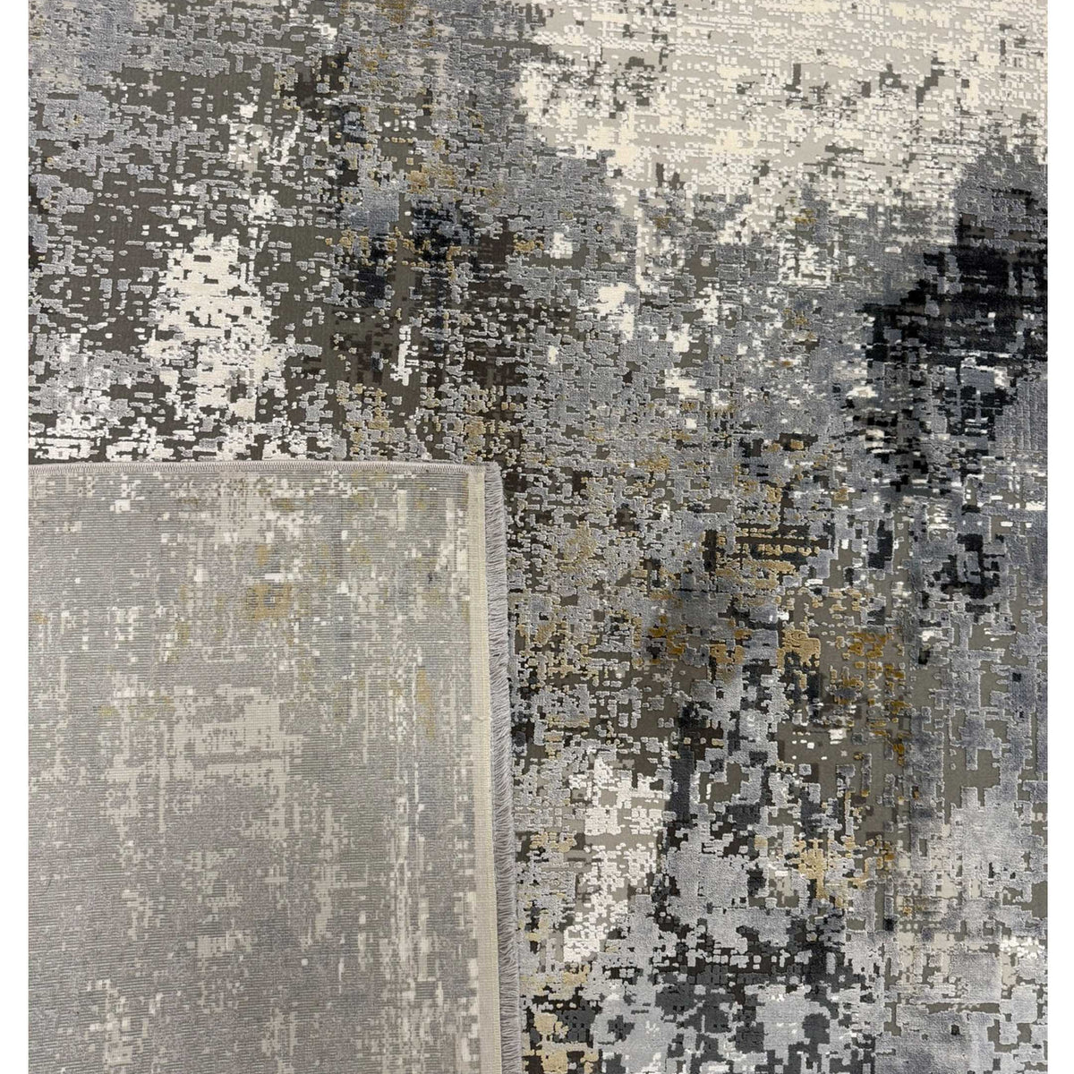 Pacific Ibiza 74056 Ivory Grey Modern Power Loom Rug