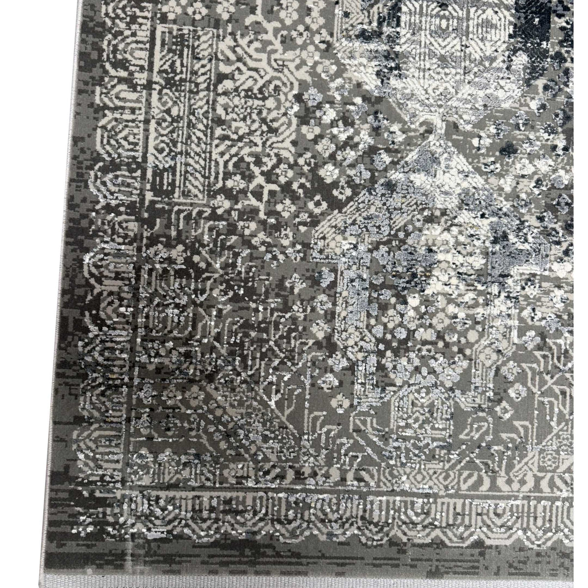 Pacific Ibiza 74057 Ivory Grey Modern Power Loom Rug