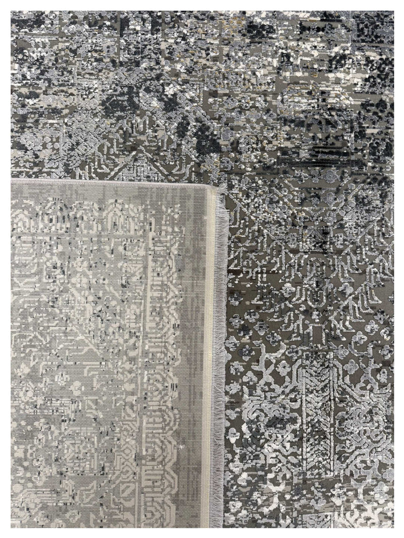 Pacific Ibiza 74057 Ivory Grey Modern Power Loom Rug