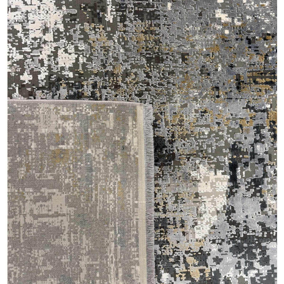 Pacific Ibiza 74058 Ivory Grey Modern Power Loom Rug