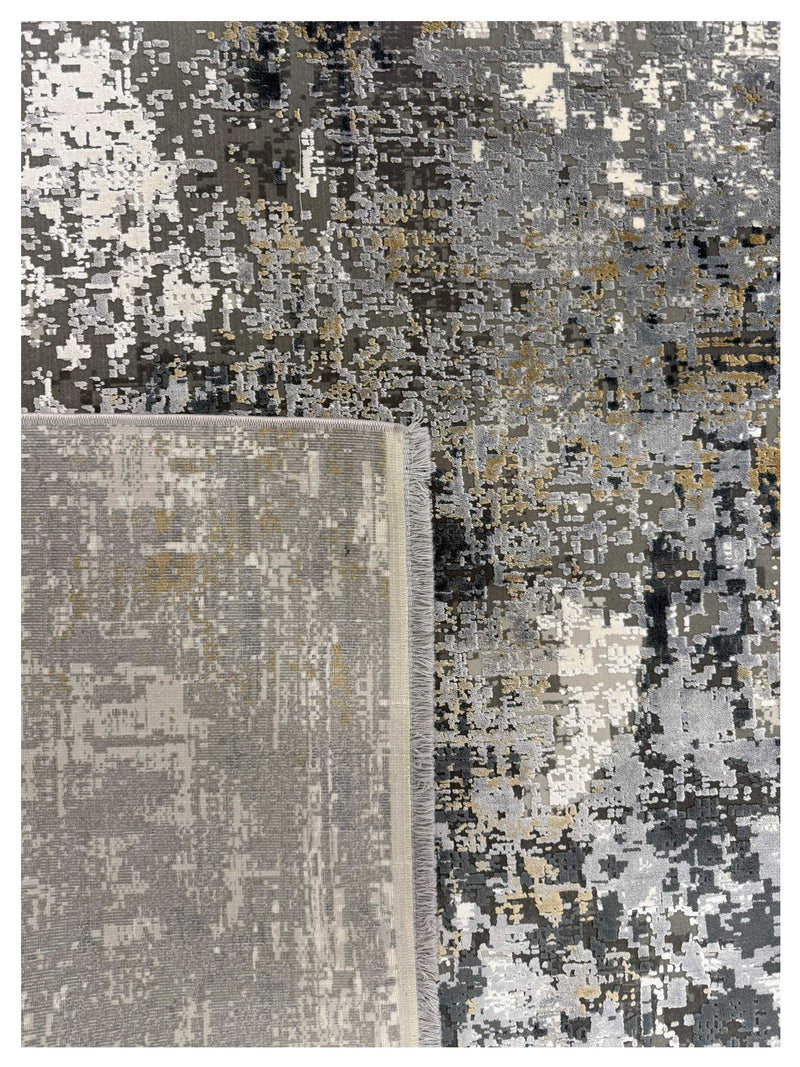 Pacific Ibiza 74058 Ivory Grey Modern Power Loom Rug