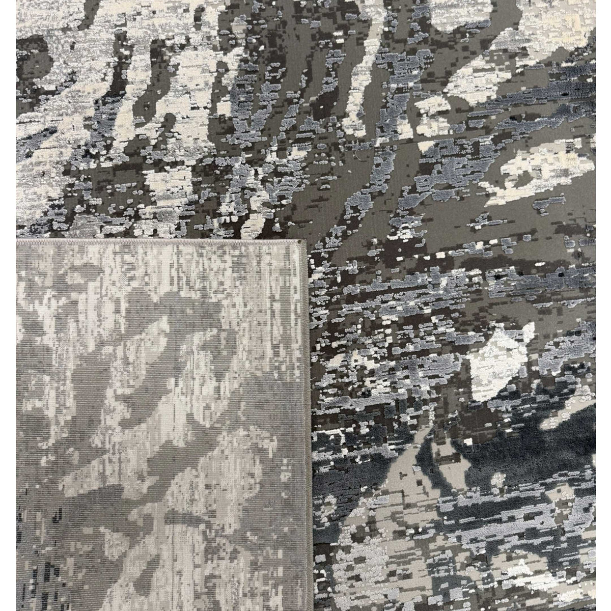 Pacific Ibiza 74059 Ivory Grey Modern Power Loom Rug