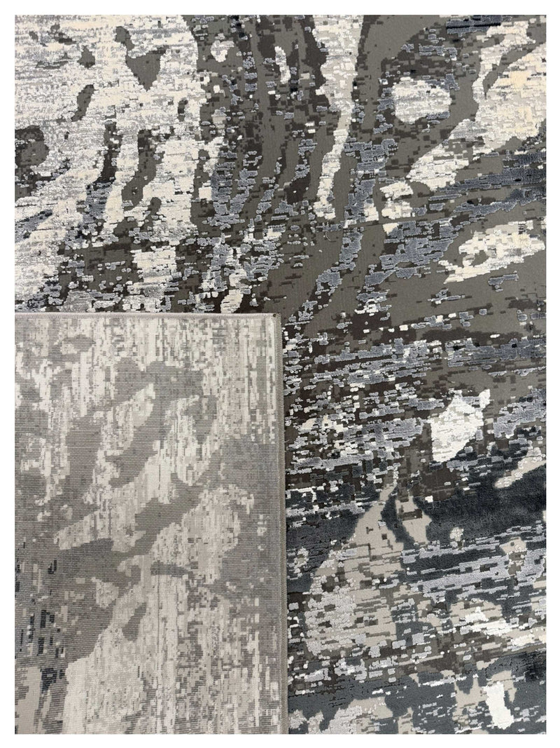 Pacific Ibiza 74059 Ivory Grey Modern Power Loom Rug