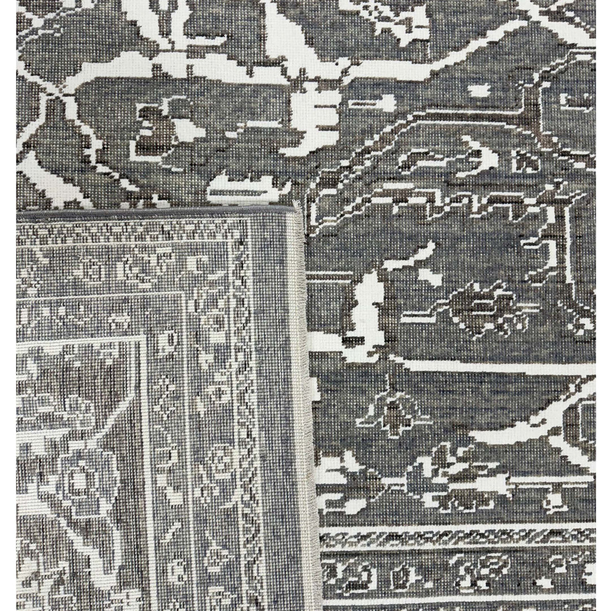 Pacific California 74067 Ivory Grey Modern Power Loom Rugs