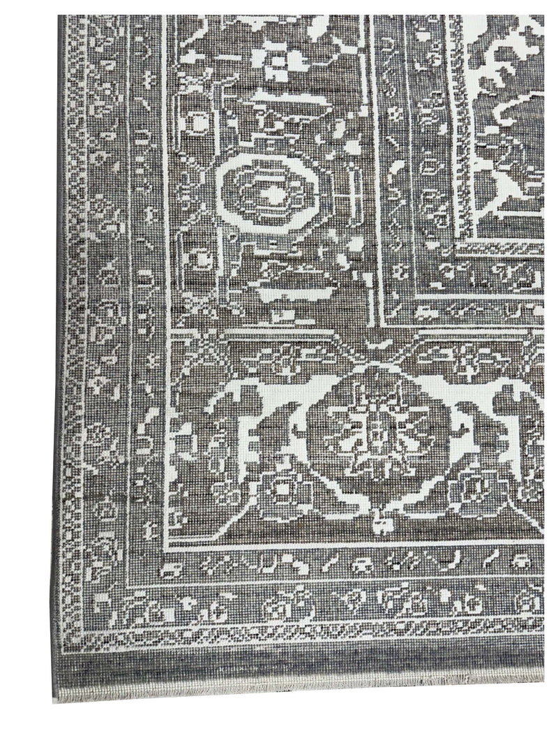 Pacific California 74067 Ivory Grey Modern Power Loom Rugs