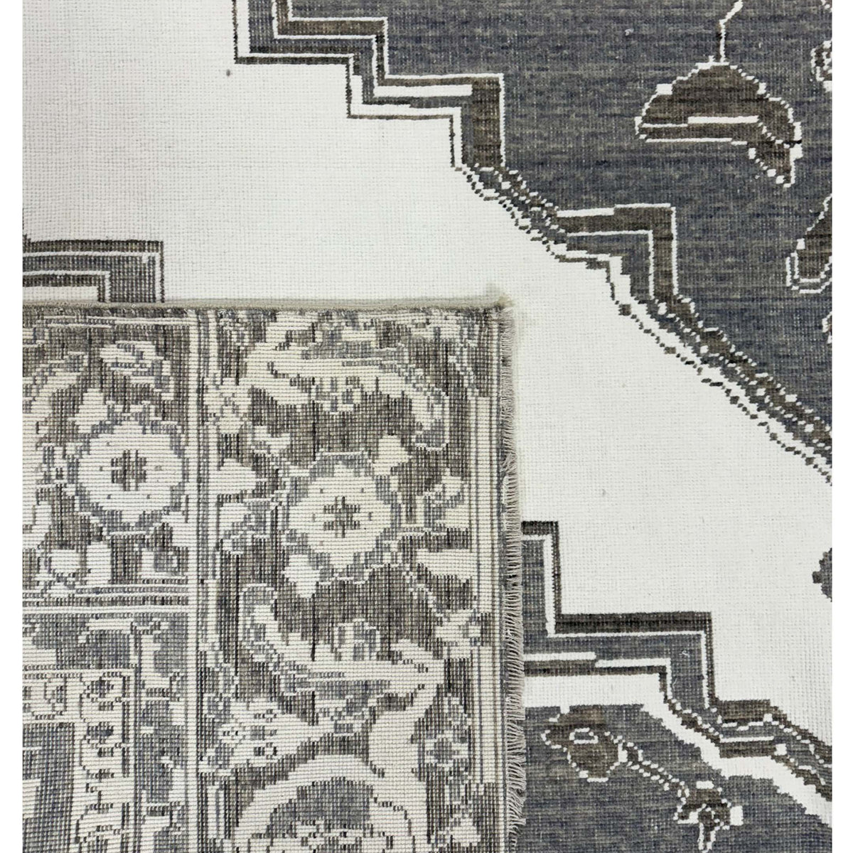 Pacific California 74068 Ivory Grey Modern Power Loom Rugs
