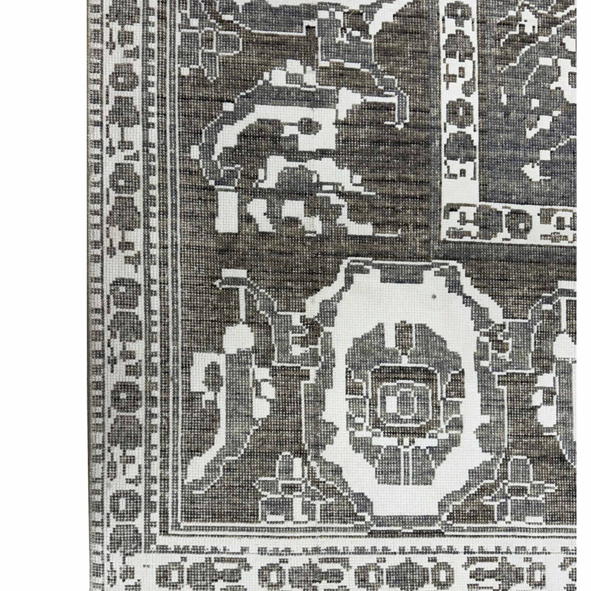 Pacific California 74069 Ivory Grey Modern Power Loom Rugs