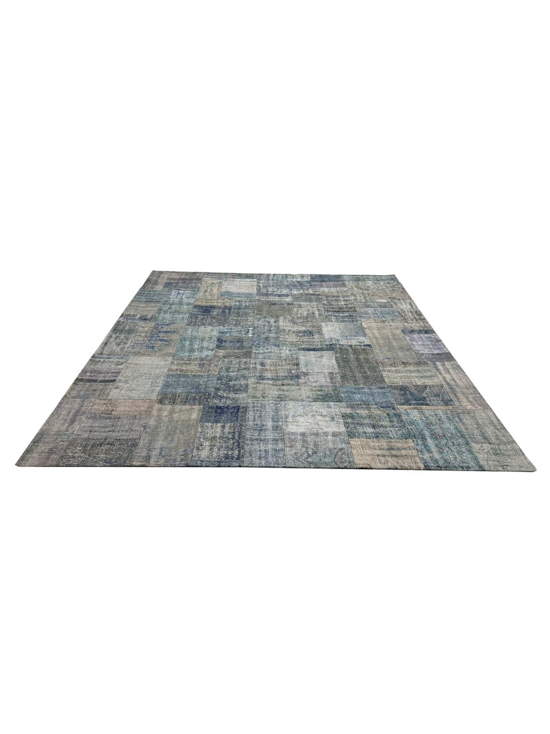 Pacific Vintage Fragments 74341 Lt.Gray Multi Modern Hand Knotted Rugs