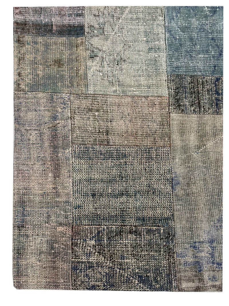 Pacific Vintage Fragments 74341 Lt.Gray Multi Modern Hand Knotted Rugs