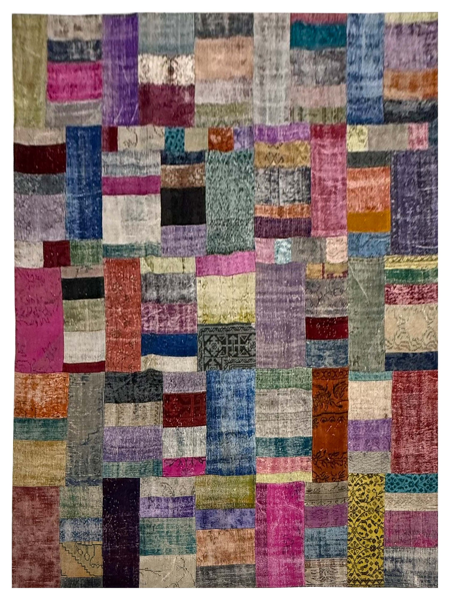 Pacific Vintage Fragments 74343 Multi Multi Modern Hand Knotted Rugs