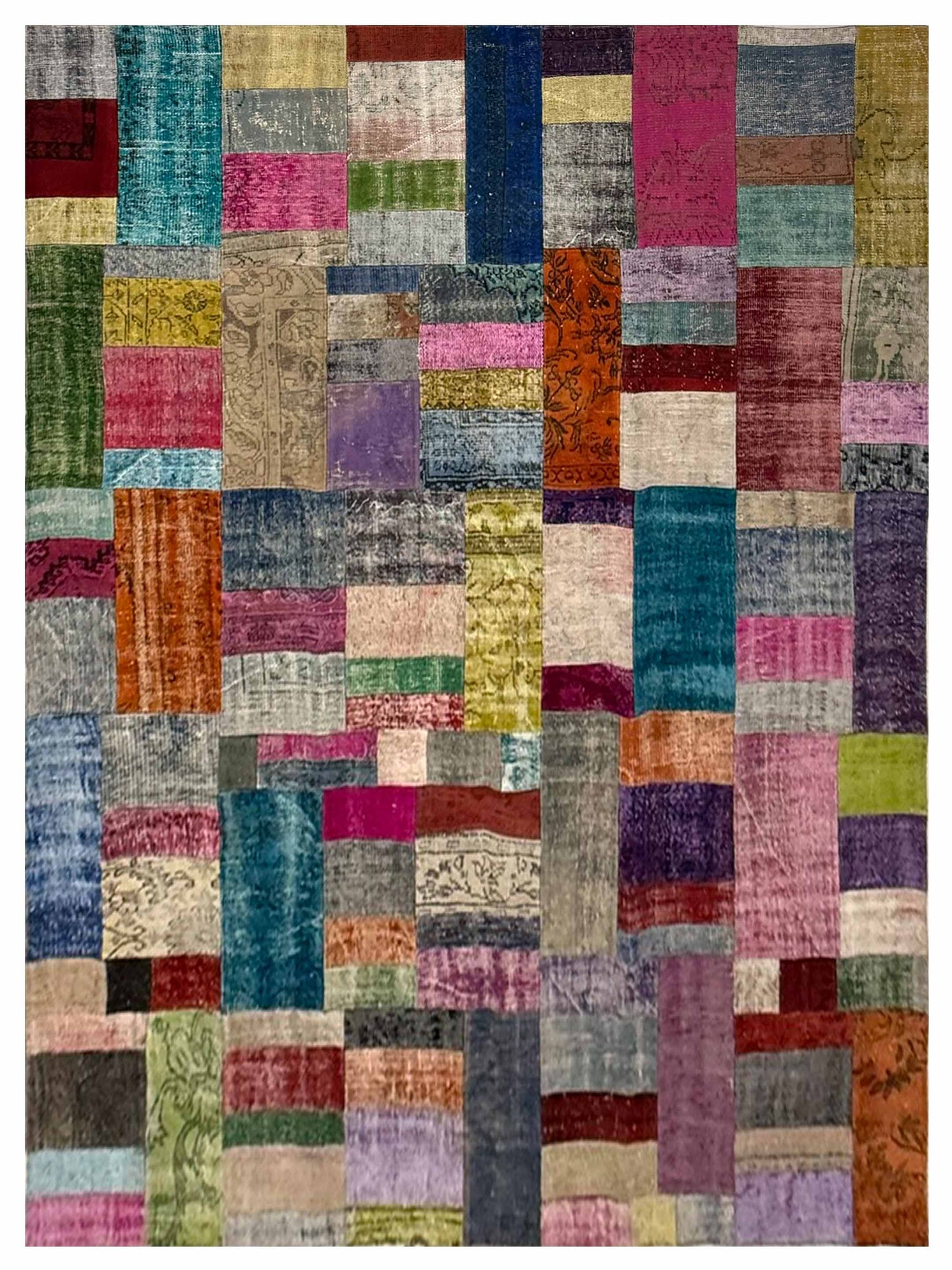 Pacific Vintage Fragments 74345 Multi Multi Modern Hand Knotted Rugs