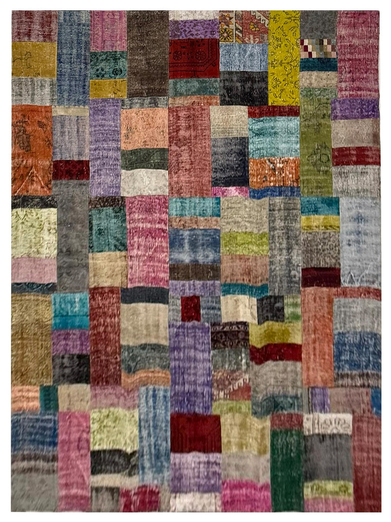 Pacific Vintage Fragments 74349 Multi Multi Modern Hand Knotted Rugs