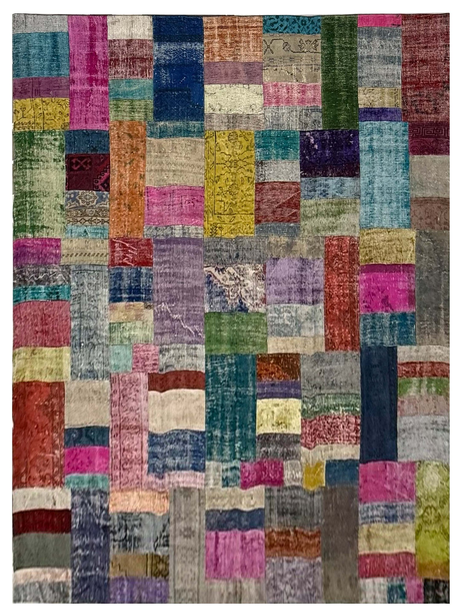 Pacific Vintage Fragments 74350 Multi Multi Modern Hand Knotted Rugs