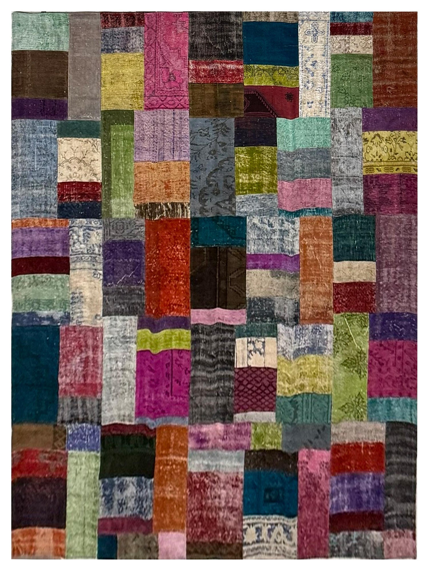 Pacific Vintage Fragments 74352 Multi Multi Modern Hand Knotted Rugs