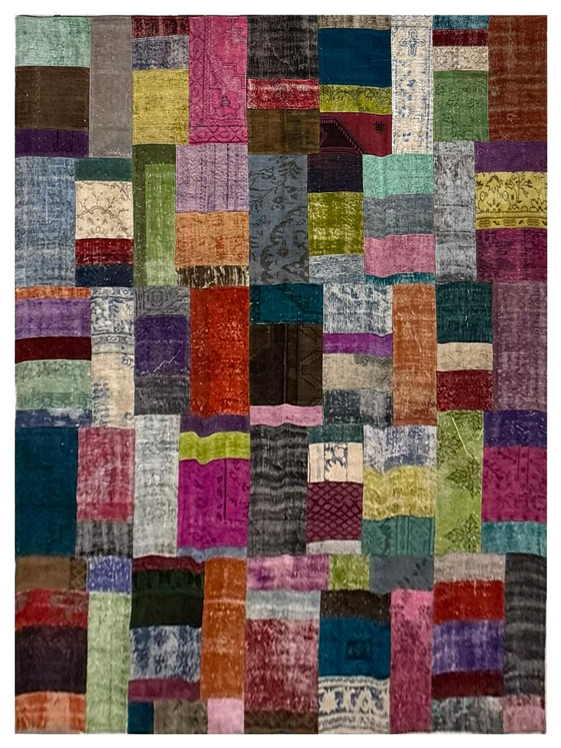 Pacific Vintage Fragments 74352 Multi Multi Modern Hand Knotted Rugs